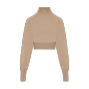 Sportmax Kamel Ululato Topp Beige, Dam