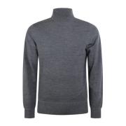 Calvin Klein Merinoull Mock Neck Tröja Gray, Herr