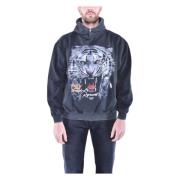 Represent Hoodie med tryck Black, Herr