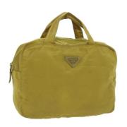 Prada Vintage Pre-owned Nylon prada-vskor Yellow, Dam