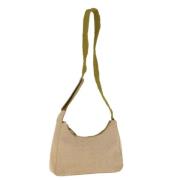 Prada Vintage Pre-owned Canvas prada-vskor Beige, Dam