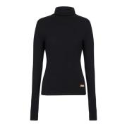 Balmain Stickad polotröja Black, Dam