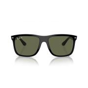 Ray-Ban Polariserade Oversized Solglasögon New Boyfriend Black, Unisex