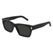 Saint Laurent Polariserade Grå Solglasögon SL 402-005 Black, Unisex