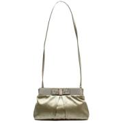 Salvatore Ferragamo Pre-owned Pre-owned Tyg axelremsvskor Gray, Dam