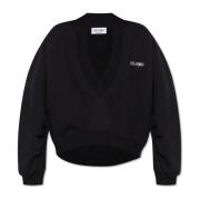 The Attico Sweatshirt med logotyp Black, Dam