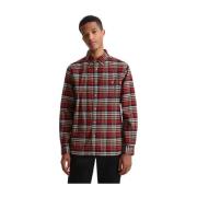 Woolrich Herr Flanellskjorta med Ikonisk Rutigt Mönster Multicolor, He...