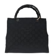 Gucci Vintage Pre-owned Canvas totevskor Black, Dam