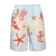 Versace Shorts med 'Barocco Sea' mönster Multicolor, Herr