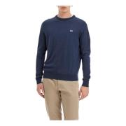 La Martina Herr Crewneck Logo Tröja Blue, Herr