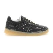 MM6 Maison Margiela Studded Leather Low-Top Sneakers Black, Herr