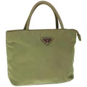 Prada Vintage Pre-owned Nylon prada-vskor Green, Dam