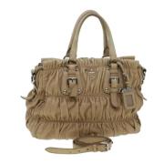 Prada Vintage Pre-owned Laeder prada-vskor Beige, Dam