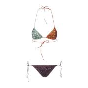 Oseree Paljett Microkini Baddräkt Set Multicolor, Dam