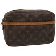 Louis Vuitton Vintage Pre-owned Canvas kuvertvskor Brown, Dam