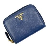 Prada Vintage Pre-owned Laeder plnbcker Blue, Unisex