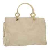 Prada Vintage Pre-owned Nylon prada-vskor Beige, Dam