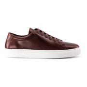 National Standard Handgjorda Cognac Patina Sneakers Brown, Herr