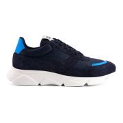 National Standard Handgjorda Etiska Sneakers Blå Fluorescerande Blue, ...