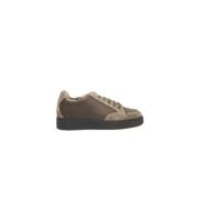 Cerruti 1881 Beige Läder Sneakers med Sidologo Multicolor, Herr