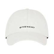 Givenchy Grå Baseballkeps med Signaturbroderi Gray, Herr