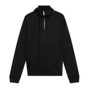 Helmut Lang Sweatshirt med krage Black, Herr