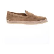 Tod's Läder Crust Moccasins med Snörflettning Brown, Herr