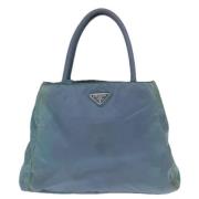 Prada Vintage Pre-owned Tyg prada-vskor Blue, Dam