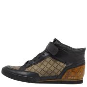 Gucci Vintage Pre-owned Belagd canvas sneakers Multicolor, Herr