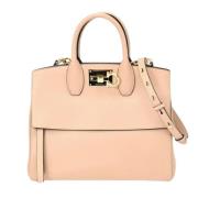 Salvatore Ferragamo Pre-owned Pre-owned Laeder handvskor Beige, Dam