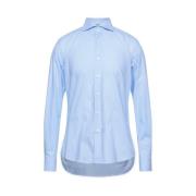 Aquascutum Bomull Oxford Skjorta Regular Fit Broderad Logotyp Blue, He...