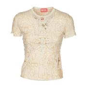 Diesel Stiliga T-shirts och Polos Beige, Dam