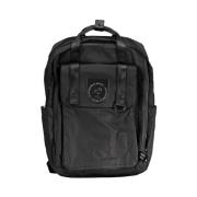 Mandarina Duck Svart Bomull Ryggsäck, Jubileumsutgåva Black, Unisex