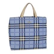 Burberry Vintage Pre-owned Tyg totevskor Blue, Dam