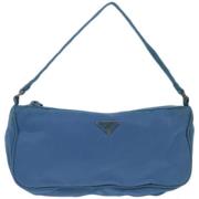 Prada Vintage Pre-owned Nylon prada-vskor Blue, Dam