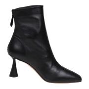 Aquazzura Svarta Läder Ankelboots Black, Dam