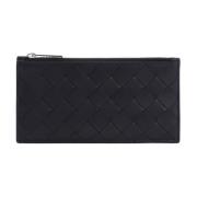 Bottega Veneta Svart Silver Intreccio Kortfodral Black, Herr