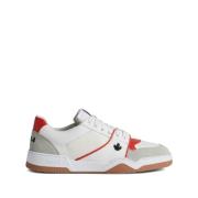 Dsquared2 Vita Panel Sneakers med Broderad Logotyp Multicolor, Herr