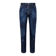 Dsquared2 Navy Blue Skater Jeans Blue, Herr