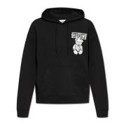 Moschino Sweatshirt med tryck Black, Herr