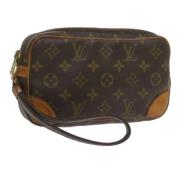 Louis Vuitton Vintage Pre-owned Canvas kuvertvskor Brown, Dam