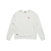 Deus Ex Machina Vit Crew Neck Sweatshirt White, Herr