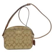 Coach Pre-owned Pre-owned Canvas axelremsvskor Beige, Dam