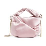 Jimmy Choo Rosa Satin Kedja Axelväska Pink, Dam