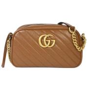 Gucci Vintage Pre-owned Tyg gucci-vskor Brown, Dam