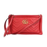 Gucci Vintage Pre-owned Tyg gucci-vskor Red, Dam