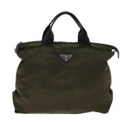 Prada Vintage Pre-owned Tyg prada-vskor Brown, Dam