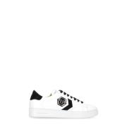 Philipp Plein Vita Läder Sneakers Hexagon Logo White, Herr