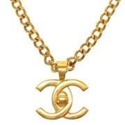 Chanel Vintage Pre-owned Metall chanel-smycken Yellow, Dam