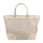 Gucci Vintage Pre-owned Canvas totevskor Beige, Dam